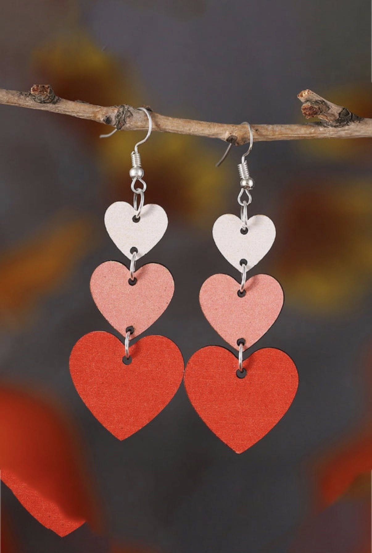 Valentines Day Heart Earrings