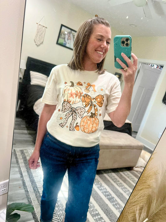 Leopard Bow Fall Tee